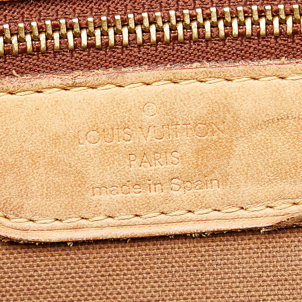 ルイ ヴィトン モノグラム バティニョール オリゾンタル トートバッグ M51154 ブラウン PVC レザー レディース LOUIS VUITTON 【中古】