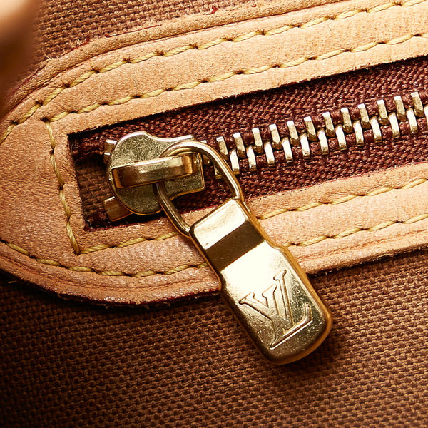 ルイ ヴィトン モノグラム バティニョール オリゾンタル トートバッグ M51154 ブラウン PVC レザー レディース LOUIS VUITTON 【中古】
