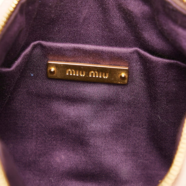 ミュウミュウ マテラッセ ハンドバッグ ピンク レザー レディース MIUMIU 【中古】