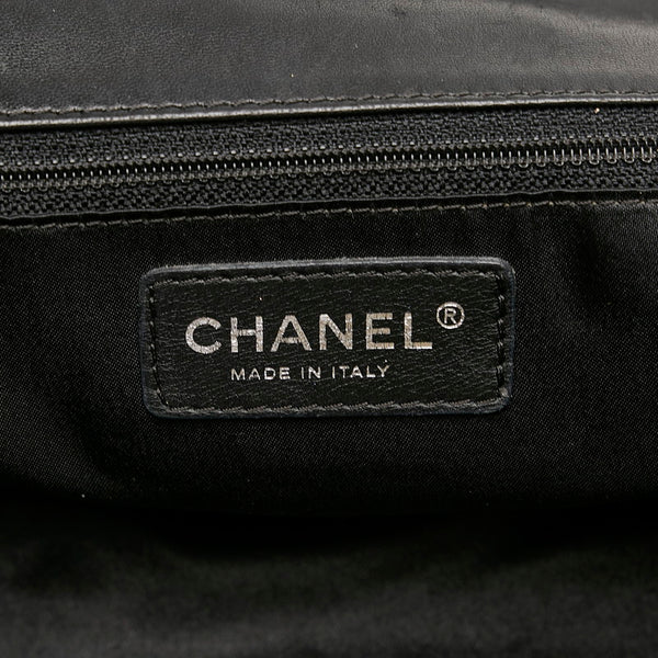 シャネル ココマーク チェーンショルダーバッグ  ブラック スウェード レザー レディース CHANEL 【中古】