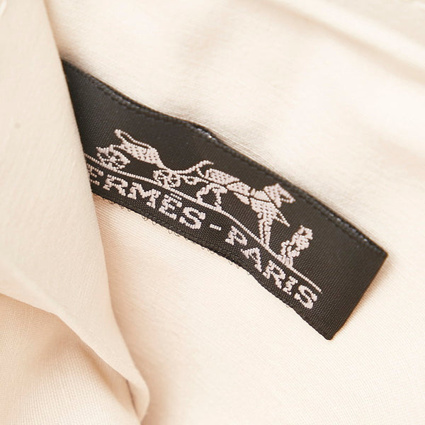 エルメス ニューフールトゥ パース GM ラウンドファスナー 長財布 マルチケース オレンジ ホワイト キャンバス レディース HERMES 【中古】