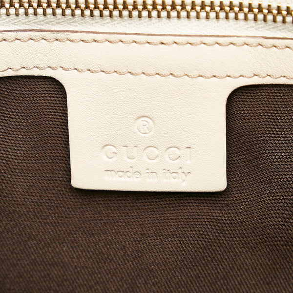 グッチ バンブー ハンドバッグ 169961 ホワイト レザー レディース GUCCI 【中古】