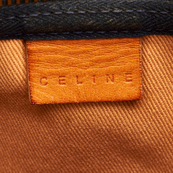 セリーヌ ネイビー デニム ワンショルダー レディース CELINE 【中古】