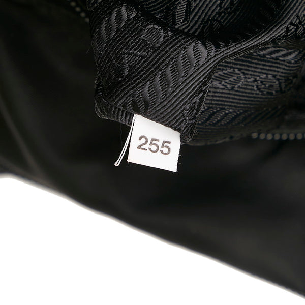 プラダ 斜め掛け ショルダーバッグ ブラック ナイロン レザー レディース PRADA 【中古】