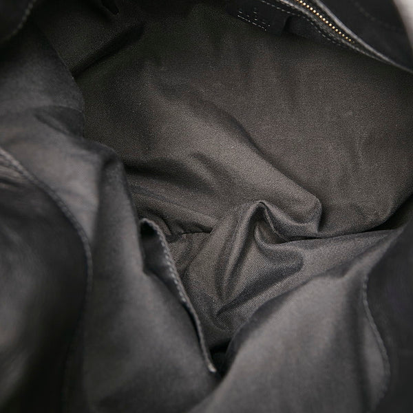 グッチ バンブー ハンドバッグ ショルダーバッグ 2WAY 169961 ブラック レザー レディース GUCCI 【中古】