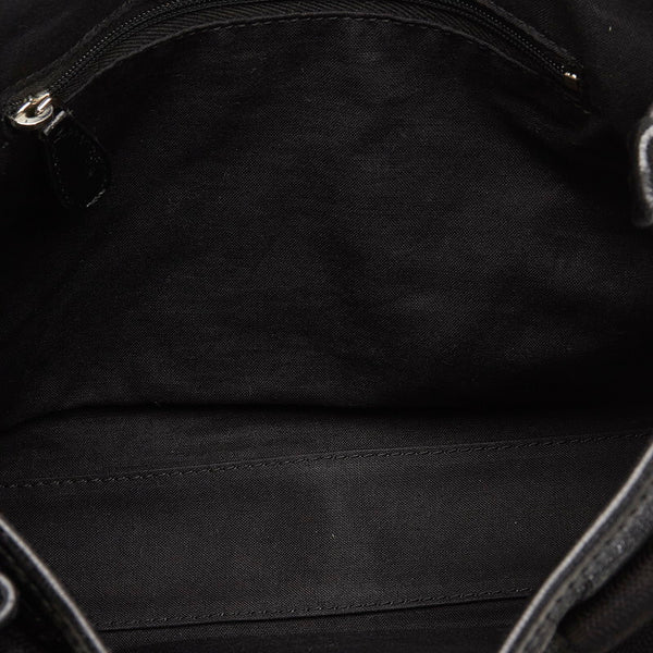バレンシアガ ネイビー カバXS ハンドバッグ ショルダーバッグ 2WAY 542018 ブラック レザー レディース BALENCIAGA 【中古】