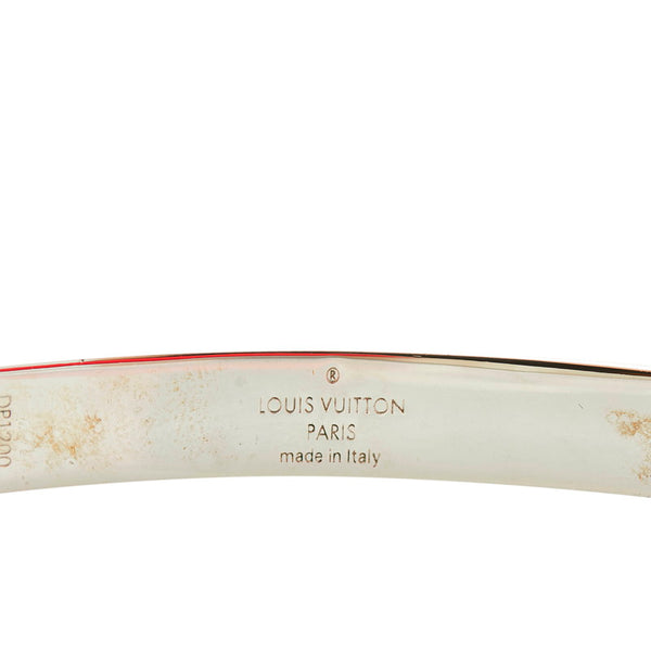 ルイ ヴィトン ブラスレ LVスペース ブレスレット M00274 ルージュ レッド メタル メンズ LOUIS VUITTON 【中古】