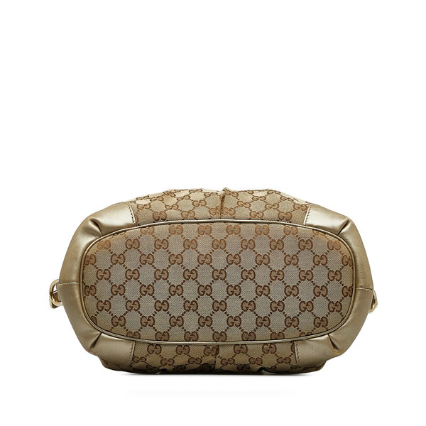 グッチ GGキャンバス スーキー ハンドバッグ ショルダーバッグ 2WAY 247902 ベージュ ゴールド キャンバス レザー レディース GUCCI 【中古】