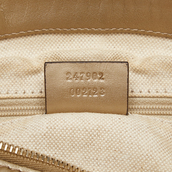 グッチ GGキャンバス スーキー ハンドバッグ ショルダーバッグ 2WAY 247902 ベージュ ゴールド キャンバス レザー レディース GUCCI 【中古】