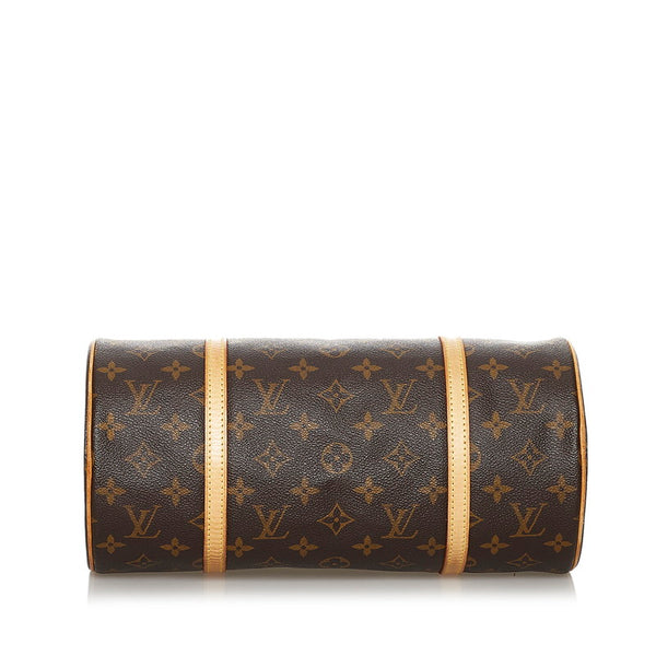 ルイ ヴィトン モノグラム パピヨン30 ハンドバッグ M51385 ブラウン PVC レザー レディース LOUIS VUITTON 【中古】
