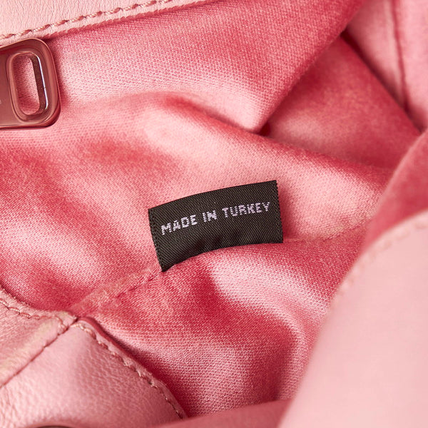 ミュウミュウ マテラッセ RN0958 スモーキーピンク レザー ハンドバッグ ショルダーバッグ 2WAY レディース MIUMIU 【中古】