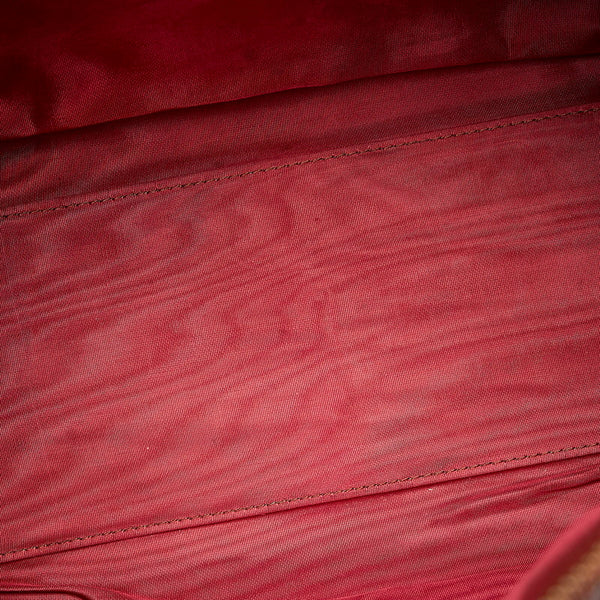 カルティエ マスト ボルドー レザー ハンドバッグ ミニボストン レディース CARTIER 【中古】