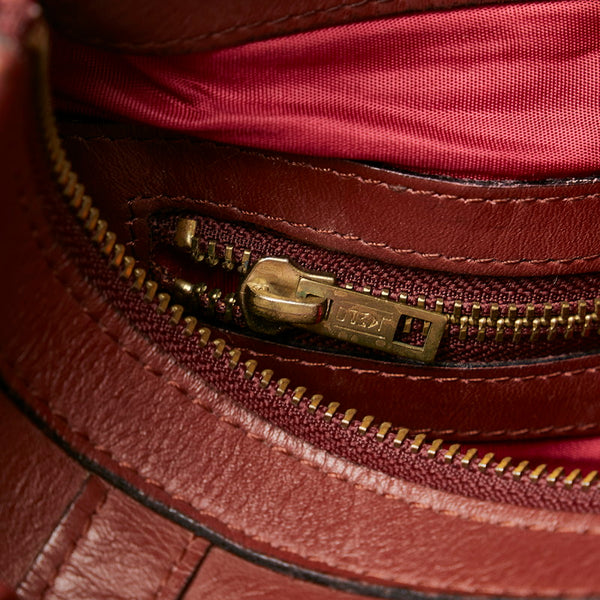 カルティエ マスト ボルドー レザー ハンドバッグ ミニボストン レディース CARTIER 【中古】