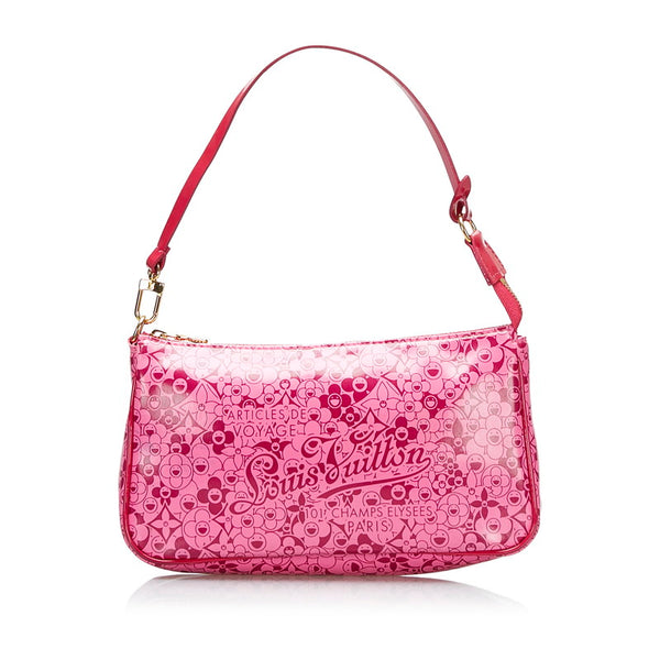 ルイ ヴィトン ポシェット コスミック ブラッサム 村上隆 アクセサリーポーチ M93166 ピンク PVC レディース LOUIS VUITTON 【中古】