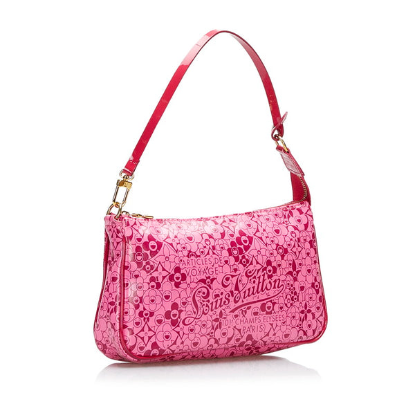 ルイ ヴィトン ポシェット コスミック ブラッサム 村上隆 アクセサリーポーチ M93166 ピンク PVC レディース LOUIS VUITTON 【中古】