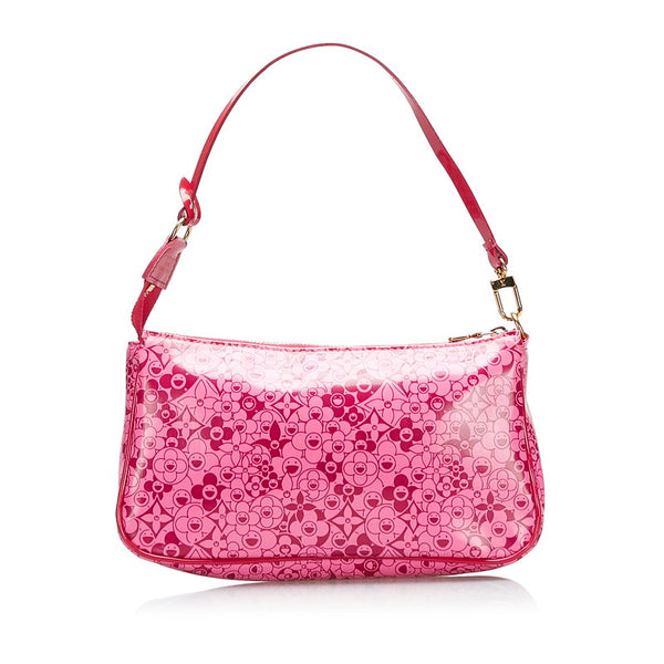 ルイ ヴィトン ポシェット コスミック ブラッサム 村上隆 アクセサリーポーチ M93166 ピンク PVC レディース LOUIS VUITTON 【中古】