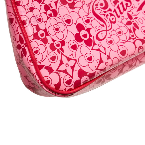 ルイ ヴィトン ポシェット コスミック ブラッサム 村上隆 アクセサリーポーチ M93166 ピンク PVC レディース LOUIS VUITTON 【中古】