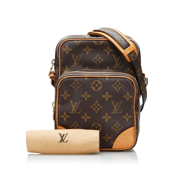 ルイ ヴィトン モノグラム アマゾン 斜め掛け ショルダーバッグ M45236 ブラウン PVC レザー レディース LOUIS VUITTON 【中古】