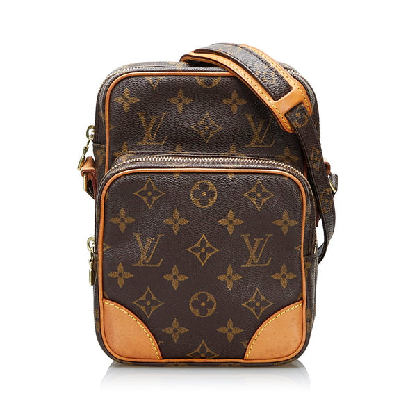 ルイ ヴィトン モノグラム アマゾン 斜め掛け ショルダーバッグ M45236 ブラウン PVC レザー レディース LOUIS VUITTON 【中古】