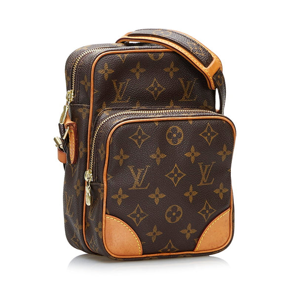 ルイ ヴィトン モノグラム アマゾン 斜め掛け ショルダーバッグ M45236 ブラウン PVC レザー レディース LOUIS VUITTON 【中古】