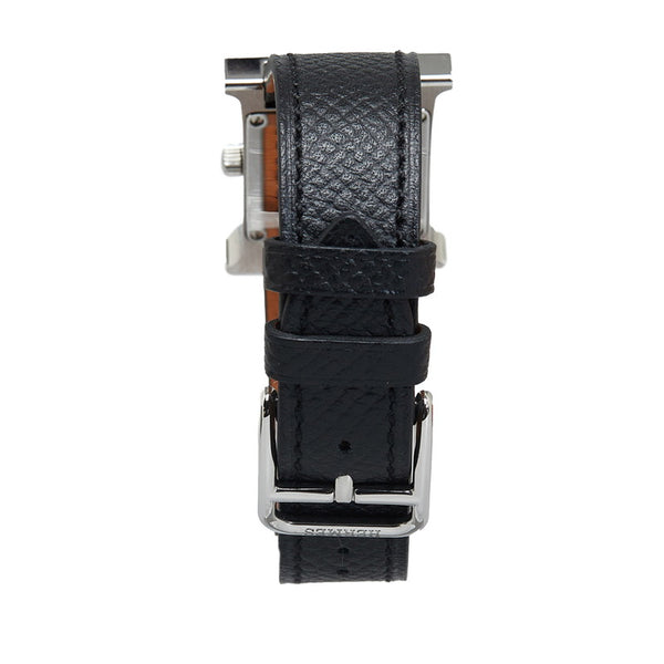 エルメス Hウォッチ 腕時計 HH1.210 クオーツ アイボリー文字盤 ステンレススチール レザー レディース HERMES 【中古】