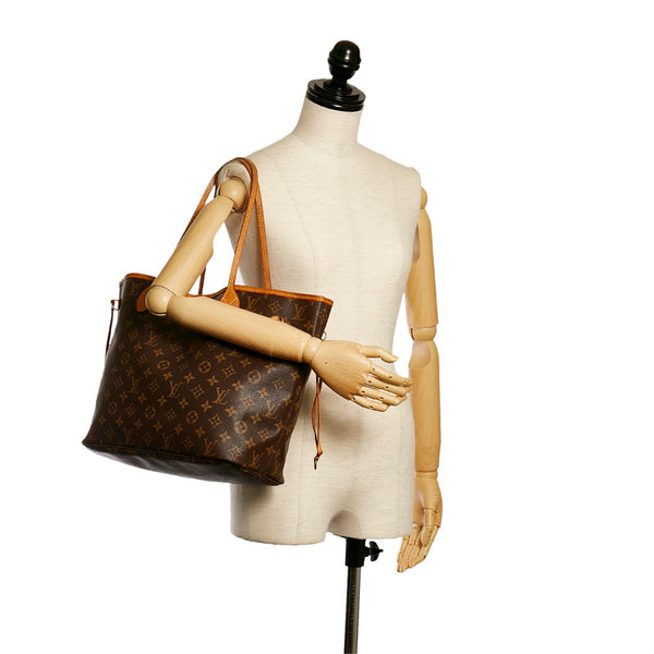 ルイ ヴィトン モノグラム ネヴァーフルMM ショルダーバッグ トートバッグ M41178 ブラウン PVC レザー レディース LOUIS VUITTON 【中古】