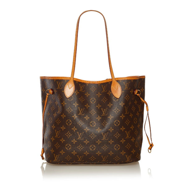 ルイ ヴィトン モノグラム ネヴァーフルMM ショルダーバッグ トートバッグ M41178 ブラウン PVC レザー レディース LOUIS VUITTON 【中古】