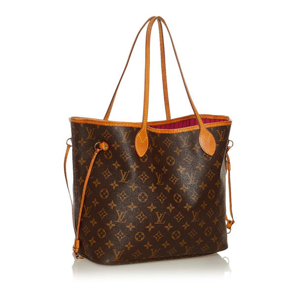 ルイ ヴィトン モノグラム ネヴァーフルMM ショルダーバッグ トートバッグ M41178 ブラウン PVC レザー レディース LOUIS VUITTON 【中古】