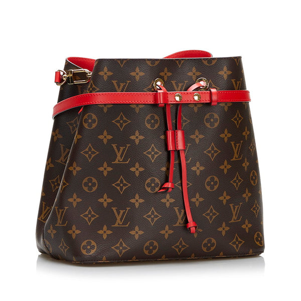 ルイ ヴィトン モノグラム ネオノエ ショルダーバッグ M44021 コクリコ ブラウン レッド PVC レザー レディース LOUIS VUITTON 【中古】