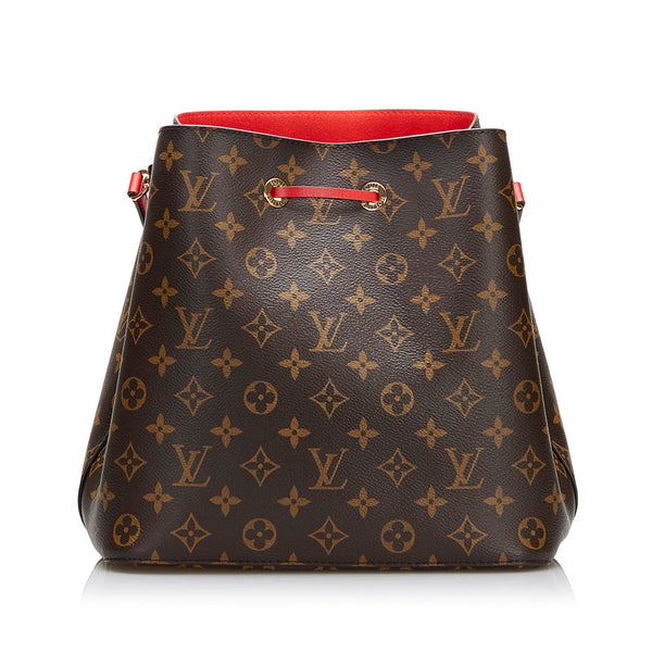 ルイ ヴィトン モノグラム ネオノエ ショルダーバッグ M44021 コクリコ ブラウン レッド PVC レザー レディース LOUIS VUITTON 【中古】