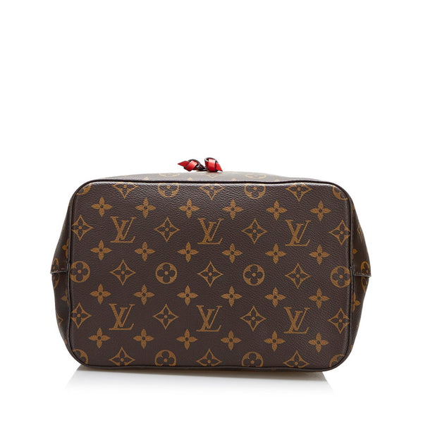 ルイ ヴィトン モノグラム ネオノエ ショルダーバッグ M44021 コクリコ ブラウン レッド PVC レザー レディース LOUIS VUITTON 【中古】