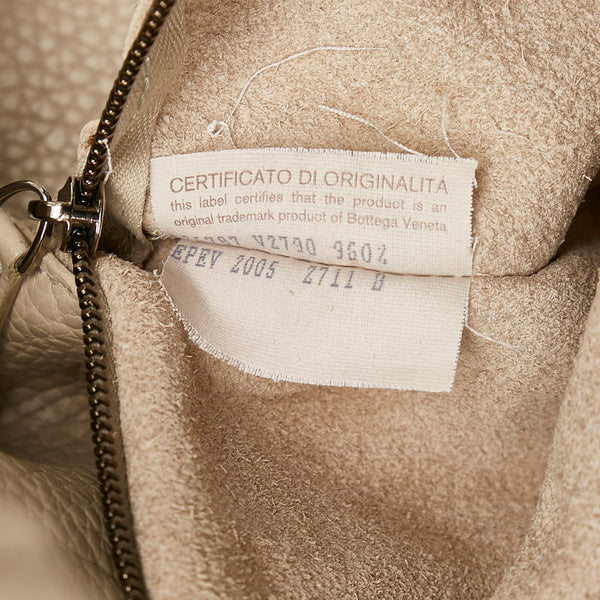 ボッテガヴェネタ パンチング ハンドバッグ ショルダーバッグ ベージュ レザー レディース BOTTEGAVENETA 【中古】
