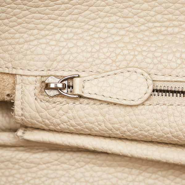 ボッテガヴェネタ パンチング ハンドバッグ ショルダーバッグ ベージュ レザー レディース BOTTEGAVENETA 【中古】