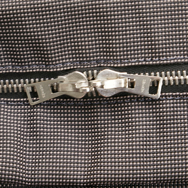 エルメス エールライン アドPM リュック バックパック グレー キャンバス ナイロン レディース HERMES 【中古】