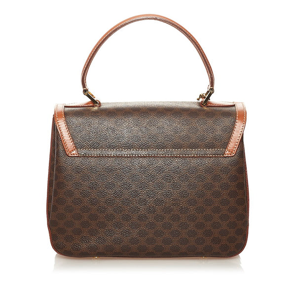 セリーヌ マカダム ハンドバッグ ショルダーバッグ 2WAY ブラウン PVC レザー レディース CELINE 【中古】