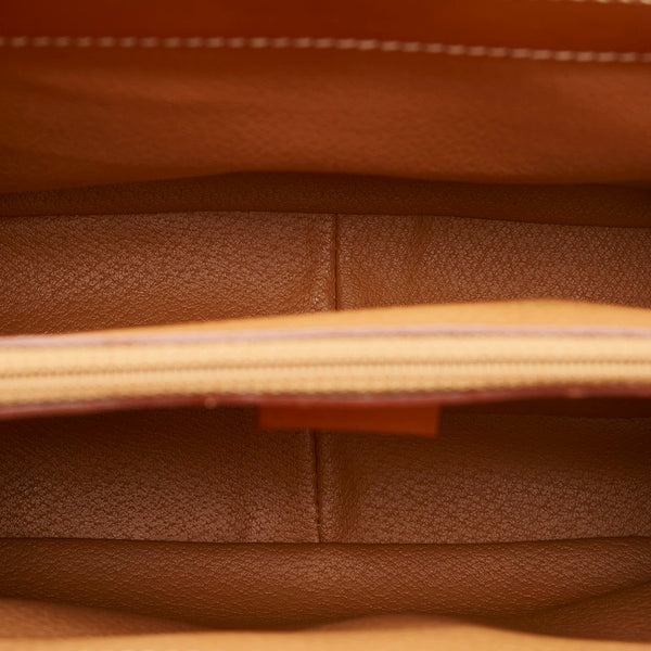 セリーヌ マカダム ハンドバッグ ショルダーバッグ 2WAY ブラウン PVC レザー レディース CELINE 【中古】
