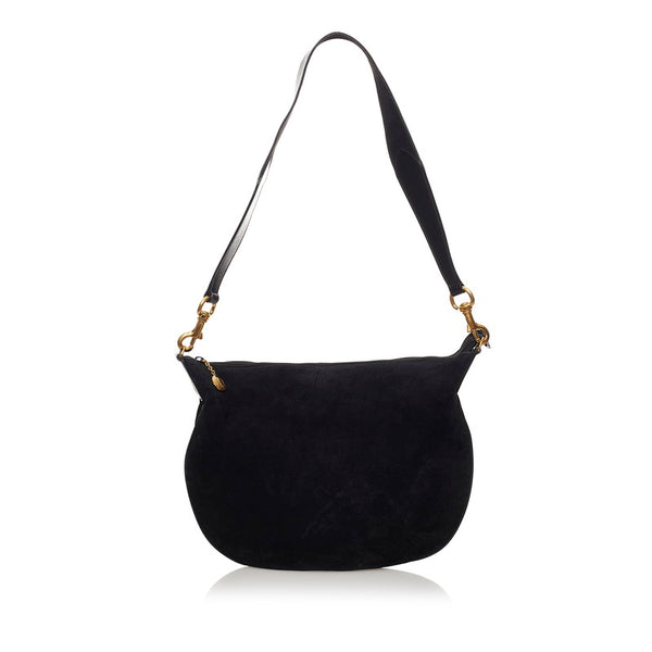 グッチ ショルダーバッグ 001 115 1206 ブラック スウェード レザー レディース GUCCI 【中古】