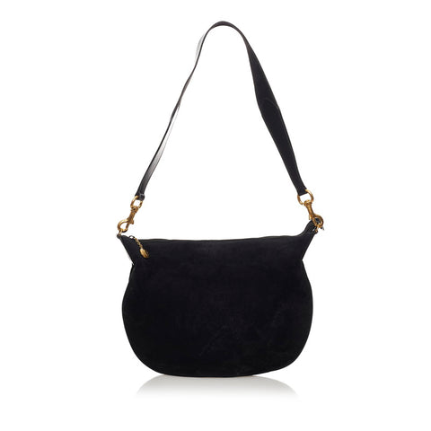 グッチ ショルダーバッグ 001 115 1206 ブラック スウェード レザー レディース GUCCI 【中古】