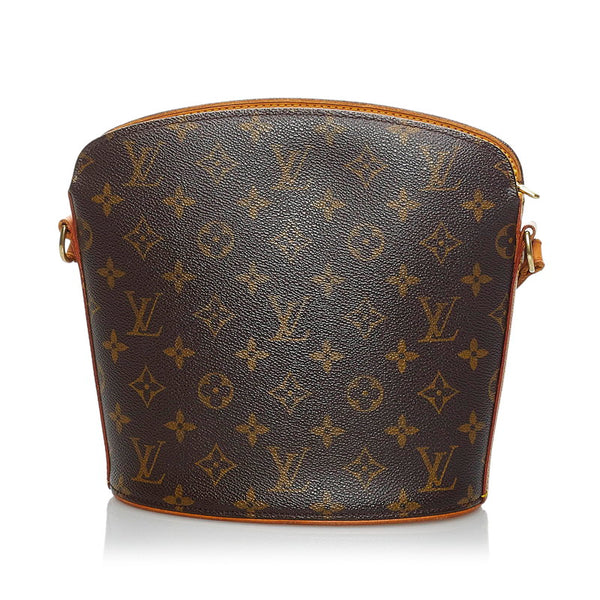 ルイ ヴィトン モノグラム ドルーオ 斜め掛け ショルダーバッグ M51290 ブラウン PVC レザー レディース LOUIS VUITTON 【中古】