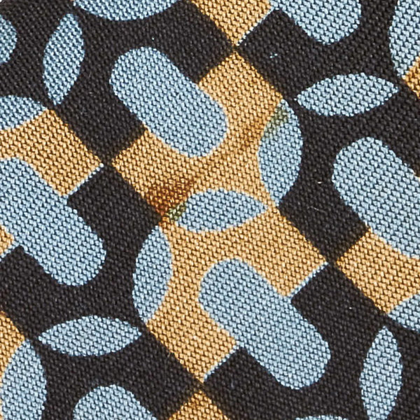 エルメス ネクタイ 水色 マルチ シルク メンズ HERMES 【中古】