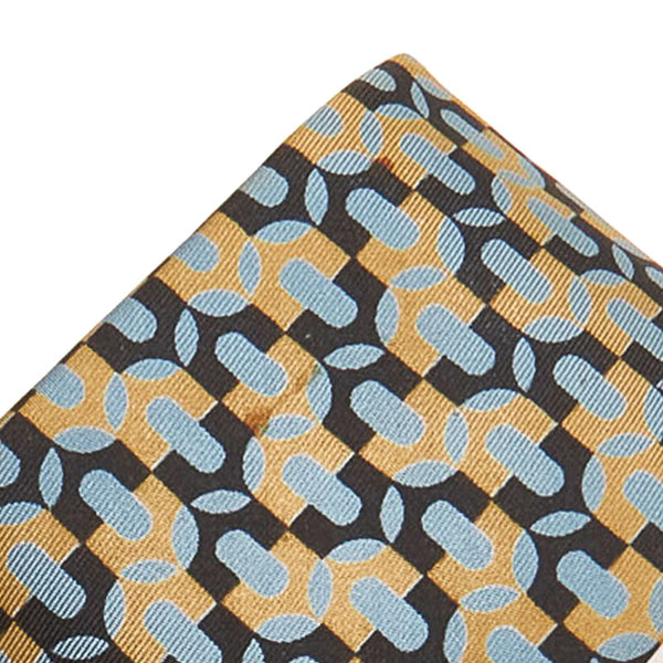 エルメス ネクタイ 水色 マルチ シルク メンズ HERMES 【中古】