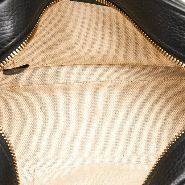グッチ ソーホー スモールディスコバッグ 斜め掛け ショルダーバッグ  308364 ブラック レザー レディース GUCCI 【中古】