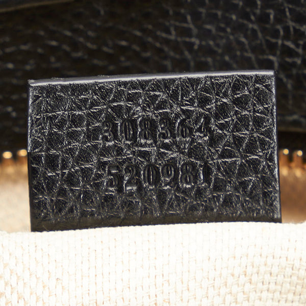 グッチ ソーホー スモールディスコバッグ 斜め掛け ショルダーバッグ  308364 ブラック レザー レディース GUCCI 【中古】