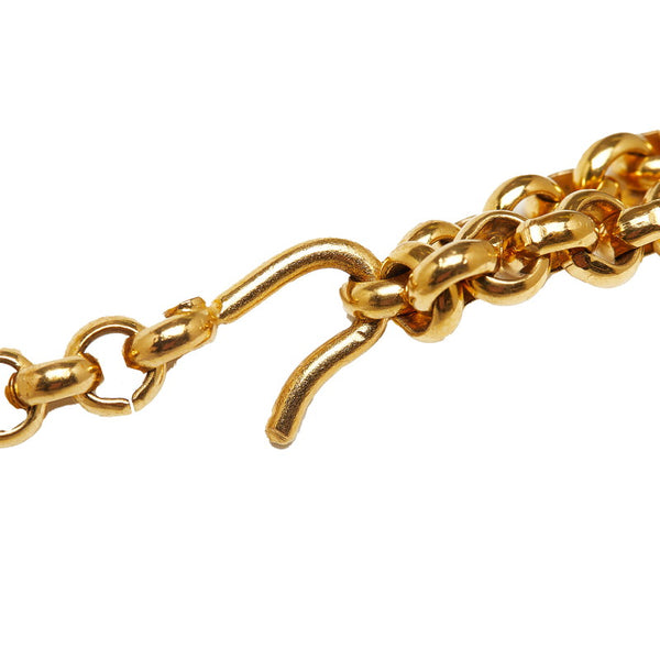 シャネル ヴィンテージ アイコンチャーム ココマーク マトラッセバッグ ハート ネックレス ゴールド メッキ レディース CHANEL 【中古】
