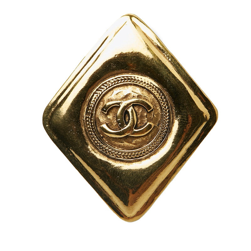 シャネル ココマーク ひし形 ブローチ ゴールド メッキ レディース CHANEL 【中古】