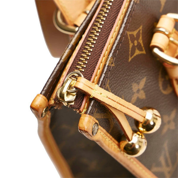 ルイ ヴィトン モノグラム ポパンクール オ ハンドバッグ M40007 ブラウン PVC レザー レディース LOUIS VUITTON 【中古】