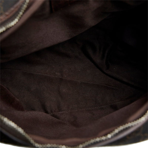 グッチ GGキャンバス ハンドバッグ ワンショルダーバッグ 01234 ブラウン キャンバス レザー レディース GUCCI 【中古】