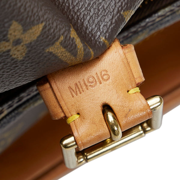 ルイ ヴィトン モノグラム モンスリGM リュック バックパック M51135 ブラウン PVC レザー レディース LOUIS VUITTON 【中古】