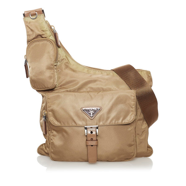 プラダ 斜めがけ ショルダーバッグ BT0520 ベージュ ナイロン レディース PRADA 【中古】