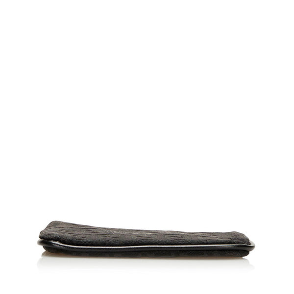 フェンディ ズッカ コインケース 小銭入れ 8AP005 ブラック キャンバス レザー レディース FENDI 【中古】